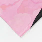 Palmenbaum Silhouette gegen Morgenrot mit Wolken Fleecedecke (Ecke)