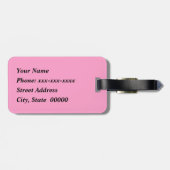 Palmenbaum Silhouette gegen Morgenrot mit Wolken Gepäckanhänger (Rückseite horizontal)