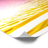 Palmenbaum Silhouette, Seagull und farbenfroher So Poster (Ecke)