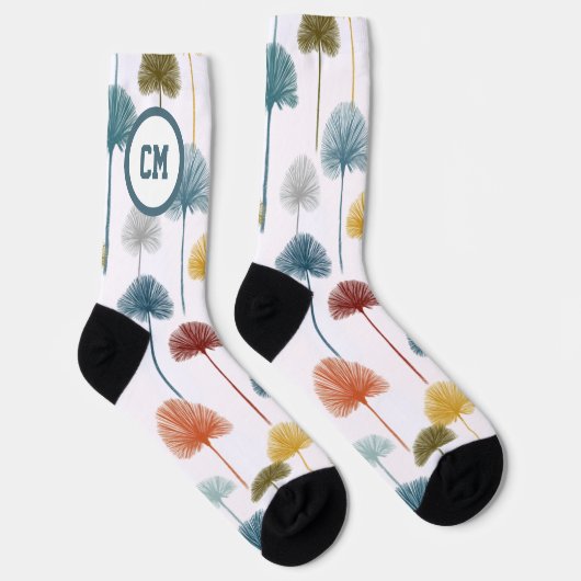 Palmenbaum-Socken Crew-Socken für Männer oder Frau Socken (Rechts)