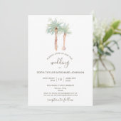 Palmenbaum Strand Ozean Insel tropische Einladung (Stehend Vorderseite)