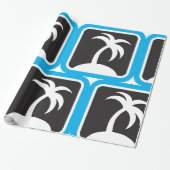 Palmenbaum-Symbol Geschenkpapier (Ungerollt)