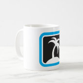 Palmenbaum-Symbol Kaffeetasse (Vorderseite Links)