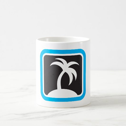 Palmenbaum-Symbol Kaffeetasse