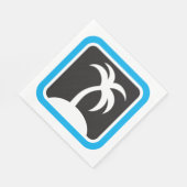 Palmenbaum-Symbol Serviette (Ecke)