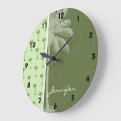 Palmenbaum; tropisch große wanduhr (Winkel)