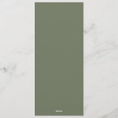 Palmenbaum Tropisch | Minimales Hochzeits-Serif-Me Einladung (Rückseite)