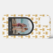 Palmenbaum tropische sommerliche bogenförmige Senf Case-Mate iPhone Hülle (Rückseite (Horizontal))