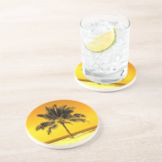 Palmenbaum Untersetzer (Seite)