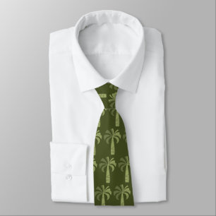 Palmenbaum Vintage Hawaiian Krawatte