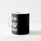 Palmenbaum-Weihnachtsmann-Surfing-Sommerferien-Wei Kaffeetasse (Vorderseite Links)