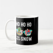 Palmenbaum-Weihnachtsmann-Surfing-Sommerferien-Wei Kaffeetasse (Links)