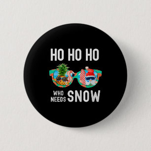 Palmenbaum-Weihnachtsmann-Surfing-Sommerurlaub Ho  Button