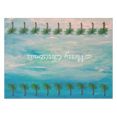 Palmenbaum Weihnachtstisch tropisch Tischdecke (Vorderseite (Horizontal))