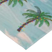 Palmenbaum Weihnachtstisch tropisch Tischdecke (Schrägansicht)