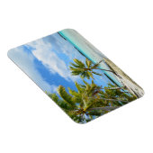 Palmenbaum, weißer Sandstrand, rechteckiger Magnet (Rechte Seite)