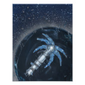 Palmenbaum-Weltraumstation Fotodruck (Vorne)