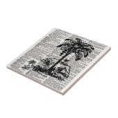 Palmenbaum-Wörterbuch-Kunst Fliese (Seite)