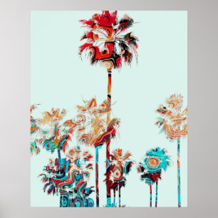 Palmenbaumdesign 243 poster