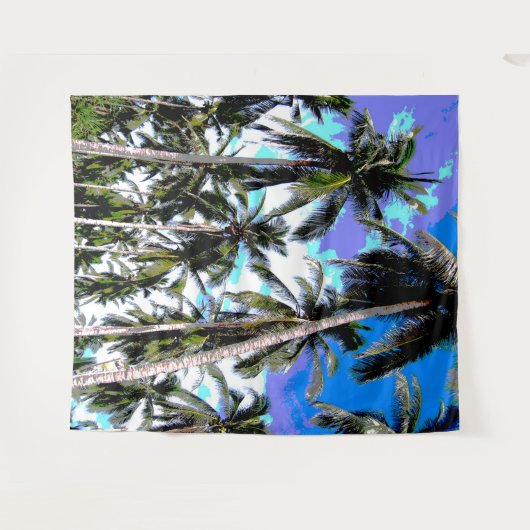 Palmenbaumdesign wirkt positiv wandteppich (Vorderseite (Horizontal))