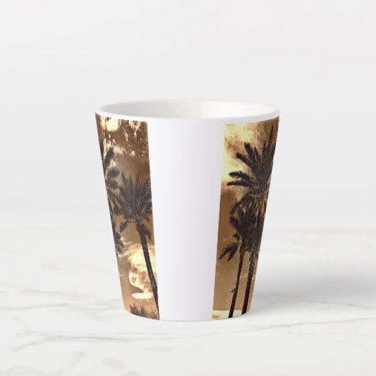 Palmenbaumdrama Milchtasse (Vorderseite)