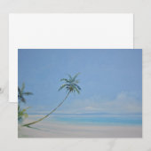 Palmenbaume Einladung (Vorne/Hinten)