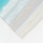 Palmenbäume ergänzen Foto Fleece Blankets (Ecke)