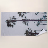 Palmenbäume Ozean Strandtuch (Vorderseite)