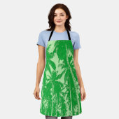 Palmenbaumgestaltung in Grün Schürze (Getragen)
