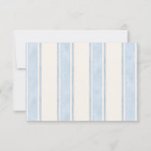 Palmenbaumhochzeit in der Hand RSVP Karte (Rückseite)