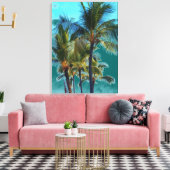 Palmenbaumkunst-Leinwand Leinwanddruck (Insitu (Wohnzimmer))