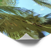 Palmenbaumkunst | Poster (Ecke)