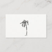 Palmenbaumskizze Windelwaschmaschine an der Küste Begleitkarte (Rückseite)