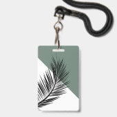 Palmenblatt Ausweis (Vorderseite mit Lanyard)