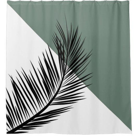 Palmenblatt Duschvorhang (Vorderseite)