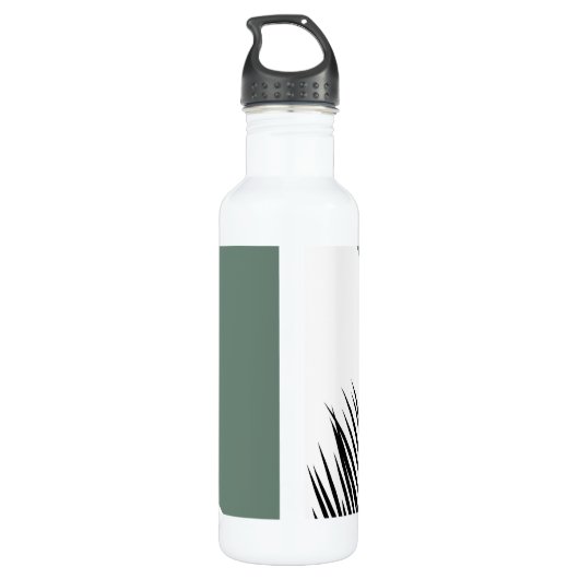 Palmenblatt Edelstahlflasche (Rückseite)
