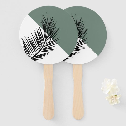 Palmenblatt Fächer (Vorne und Hinten)