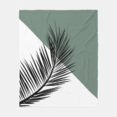 Palmenblatt Fleecedecke (Vorderseite)