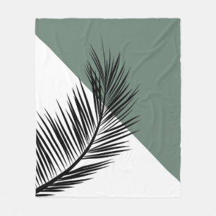 Palmenblatt Fleecedecke
