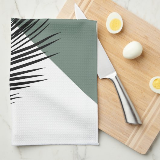 Palmenblatt Geschirrtuch (Viertel Falte)