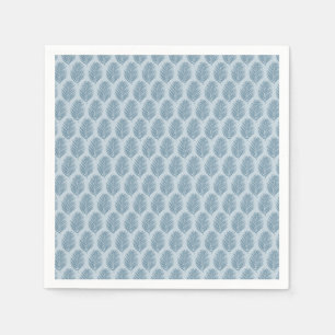 Palmenblatt Hellblau Serviette