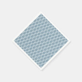 Palmenblatt Hellblau Serviette (Ecke)