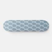 Palmenblatt Hellblau Skateboard (Horizontal)