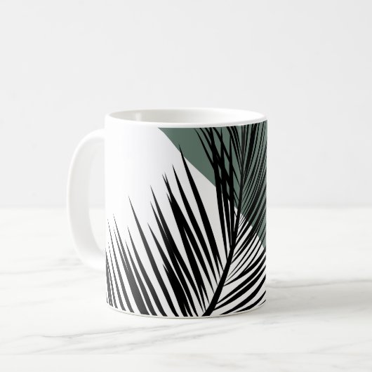 Palmenblatt Kaffeetasse (Vorderseite Links)