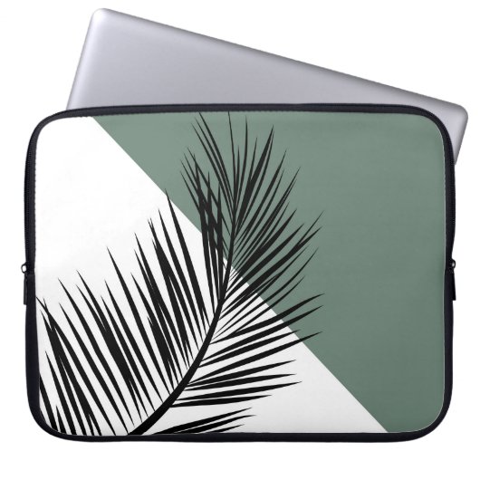 Palmenblatt Laptopschutzhülle (Vorderseite)