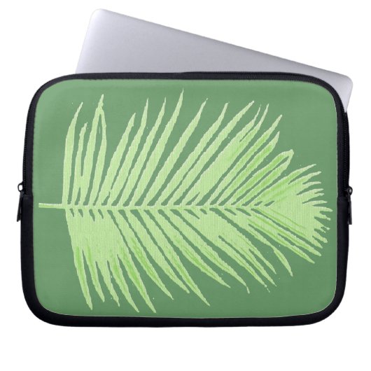 Palmenblatt Laptopschutzhülle (Vorderseite)