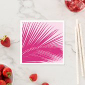 Palmenblatt - Magentrosa Serviette (Beispiel)