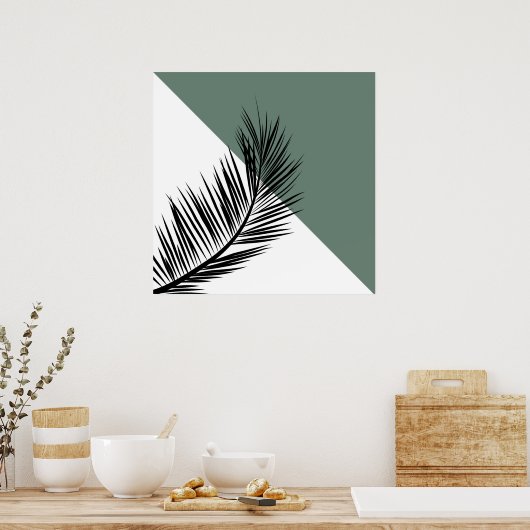 Palmenblatt Poster (Küche)