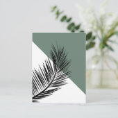 Palmenblatt Postkarte (Stehend Vorderseite)