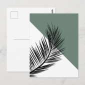 Palmenblatt Postkarte (Vorne/Hinten)